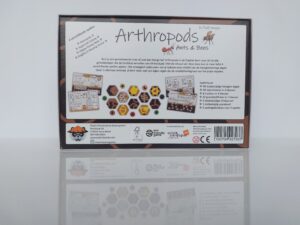 Arthropods Ants & Bees game box back side in front view perspective